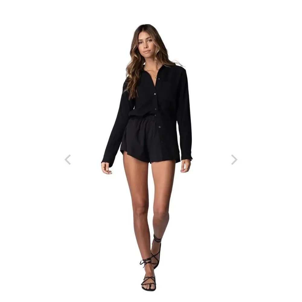 Stillwater Barcelona blackgaze drawstring short size L